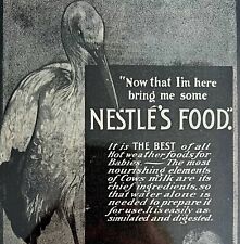 Nestle Food Company 1900s Victorian Advertisement Stork And Baby Milk DWCC11 picture