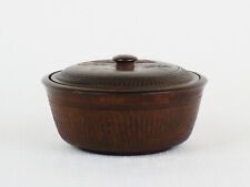 Vintage T. Yamamoto Carved Wood Box and Lid Made In Japan picture