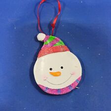 Vintage Christmas Ornament Snowman Plastic Holiday Tree Decor picture
