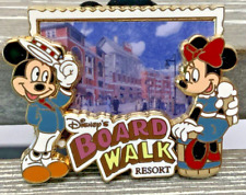 Disney WDW MICKEY MINNIE MOUSE - BOARDWALK RESORT LOGO 2009 OLD TIME DRESS Pin picture