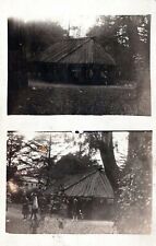 Wood Gazebo Outdoor Family Reunion Vintage Real Photo RPPC Post Card picture