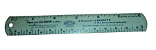 Vtg IBEW 6 Inch Ruler Intl Brotherhood Of Electrical Workers Union Made picture