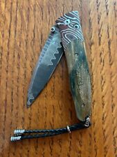 WILLIAM HENRY KNIFE B30 EVENTIDE MOKUME DAMASCUS FOSSIL picture