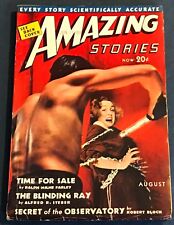 Amazing Stories  Aug 1938  Pulp  Bondage Cover picture