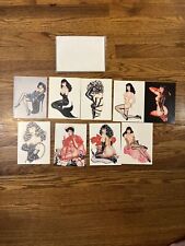 9 Vintage Olivia De Berardinis Bettie Page Greeting cards New With Envelopes picture