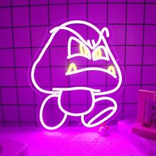 Goomba Neon Sign, Mario Villain LED Light, Bedroom Gaming Decor - Gamer Birthday picture