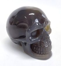 3.6'' Natural Agate Carved Crystal Skull,Realistic - Skulls Gemstone & Crystal picture