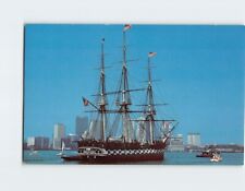 Postcard USS Constitution (Old Ironsides) Boston Naval Shipyard Charlestown MA picture