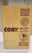 Vintage Cory  DGP 3A 4 - 8 Cup Glass Percolator NEW picture