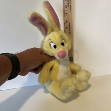 Vintage Walt Disney Winnie the Pooh Rabbit 12in Yellow Plush Stuffed Bunny Toy picture
