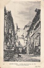 CP ANTIQUE PARIS RUE DES PATRIARCHCHES IN 1866 picture