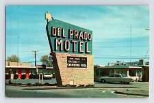 Postcard New Mexico Las Cruces NM Del Prado Motel 1960s Unposted Chrome picture