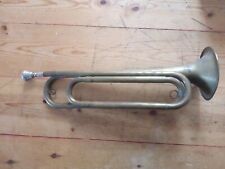 VINTAGE REXCRAFT US REGULATION BRASS BUGLE WWI US ARMY BOY SCOUTS WWI picture