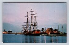 St Petersburg FL-Florida, Night Falls Over MGM's Bounty Vintage Postcard picture