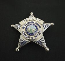 Obsolete Vintage Mecklenburg, NC Badge picture
