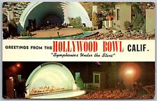 Hollywood California 1958 Postcard Hollywood Bowl Symphony picture