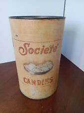 Imperial Candy Co. Seattle USA antique RARE tin LARGE / Société Candies Vintage picture