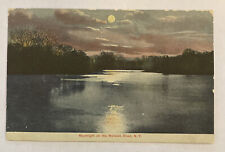 C. 1910 Postcard Moonlight on the Mohawk River, NY picture