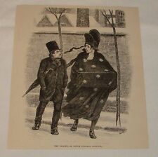 1891 magazine engraving ~ THE DRAGER DUTCH FUNERAL OFFICER Holland picture
