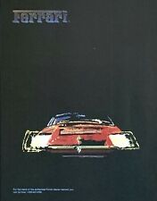 1985 FERRARI Red Car Great Graphic Art Vintage PRINT AD picture