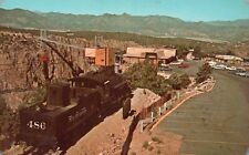 Vintage Postcard Royal Gorge Municipal Park Canyon City Colorado Bridge Tramway picture