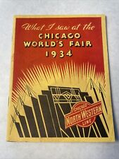 1933 Chicago World's Fair Souvenir Booklet, Chicago NW Train Line Premium picture