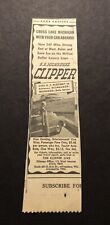 1950’s S.S. Milwaukee Clipper Luxury Liner Newspaper Print Ad picture