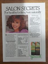 Jhirmack 1987 Vintage Print Ad Salon Secrets Victoria Principle Hair Care picture