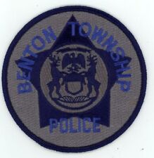 MICHIGAN MI BENTON TOWNSHIP POLICE SUBDUED NICE SHOULDER PATCH SHERIFF picture