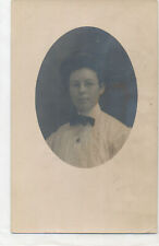 Real Photo postcard - Portrait of a Woman in Oval  -1909 picture