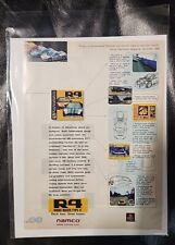 Vintage R4 Ridge Racer Type 4 PS1 Print Ad Advertisement - Ready To Frame picture