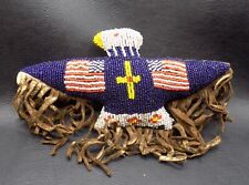 BEAUTIFUL NATIVE AMERICAN INDIAN BEADED EAGLE FETISH picture