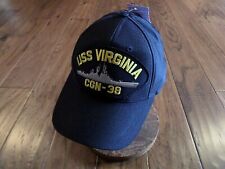USS VIRGINIA CGN-38 U.S NAVY CRUISER SHIP HAT OFFICIAL MILITARY BALL CAP picture