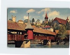 Postcard Spreuerbrücke Lucerne Switzerland picture