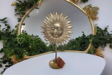 Vintage Solid Brass Golden Life Force Sun Stand 12”  w Tag picture