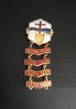 Vtg Methodist Enamel Pin w/ Banner Attachments picture