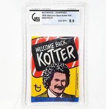 1976 Topps WELCOME BACK KOTTER Sealed Wax Pack Gum Gabe Travolta GAI 8.5 NM MT+ picture