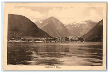 c1920's Balholm Sogn Norway Mountain Glacier River Unposted Vintage Postcard picture