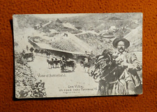 1914  Mexico Revolution Military  Postcard Gen Pancho Villa Road into Torreon picture