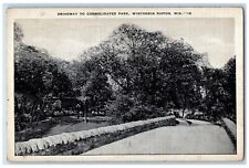 1941 Driveway Consolidated Park Wisconsin Rapids Wisconsin WI Vintage Postcard picture