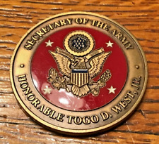 Great Collector Coin Secretary of the Army Togo D West, Jr. Challenge Coin picture