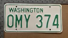 1969 1970 1971 Washington license plate OMY 374 YOM DMV King pointy A 16724 picture