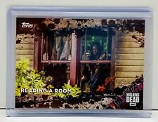 2017 Topps The Walking Dead Season 7 Mud 21/50 Michonne Reading a Room #24 picture