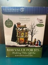 Dept 56 Dickens Village 'Victorian Family Christmas House' Brand new in box picture