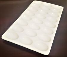 Food Network Deviled Egg Tray White Porcelain Serving Platter, 24 eggs picture