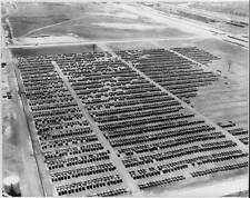 Aerial view,enormous parking lot,new Ford automobiles,Dearborn,Wayne County,MI picture