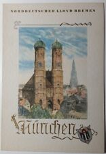 Aug 11, 1935 Norddeutscher Lloyd Bremen SS Columbus Menu Frauenkirche München picture