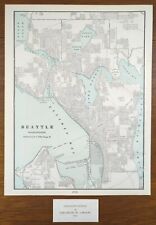 Vintage 1903 SEATTLE WASHINGTON Map 11
