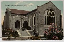 Souderton Pa Zwingli Reformed Church c1910 Postcard C14 picture