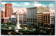 c1910s Union Square San Francisco California Courtyard Antique Postcard picture